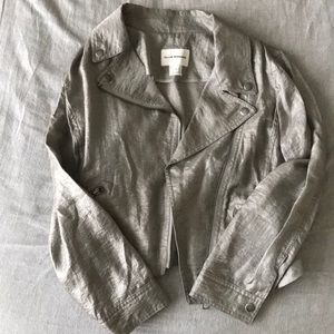 Club Monaco Jacket Cropped Silver